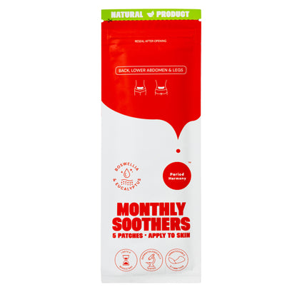 MONTHLY SOOTHERS (WHOLESALE). 1 pack of 5 patches