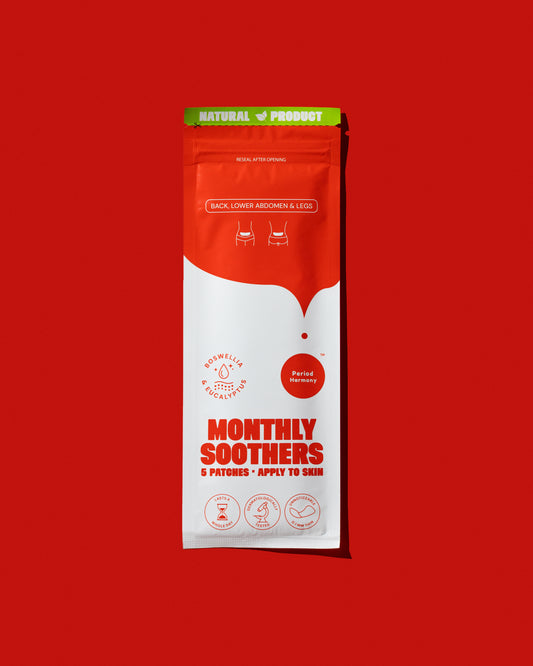 MONTHLY SOOTHERS. 1 PACK OF 5 PATCHES