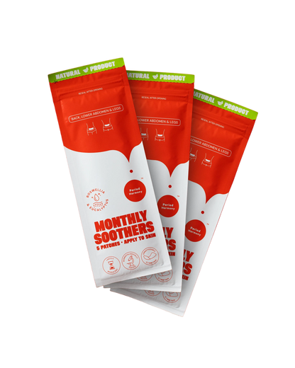 MONTHLY SOOTHERS (WHOLESALE). 1 pack of 5 patches